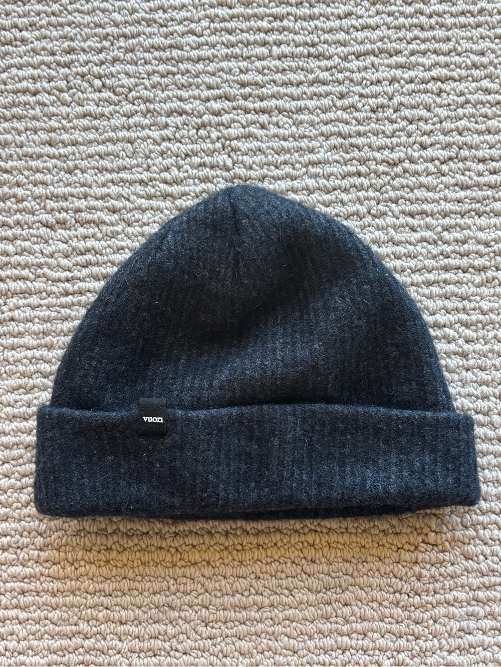 VUORI men's grey charcoal wool beanie